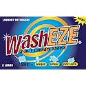 WashEZE Travel Size 3 in 1 Laundry Detergent Sheets Lightly Scented 24-2 packs Travel Friendly