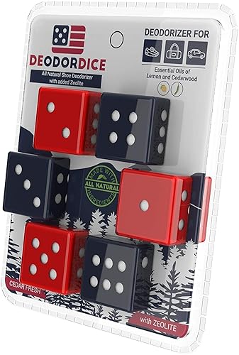 DeodorDice - Shoe Deodorizer - All Natural, Non Toxic Deodorizers, Sneaker Odor Eliminator Balls - Car Air Freshener With Zeolite For Shoes, Gym Bag