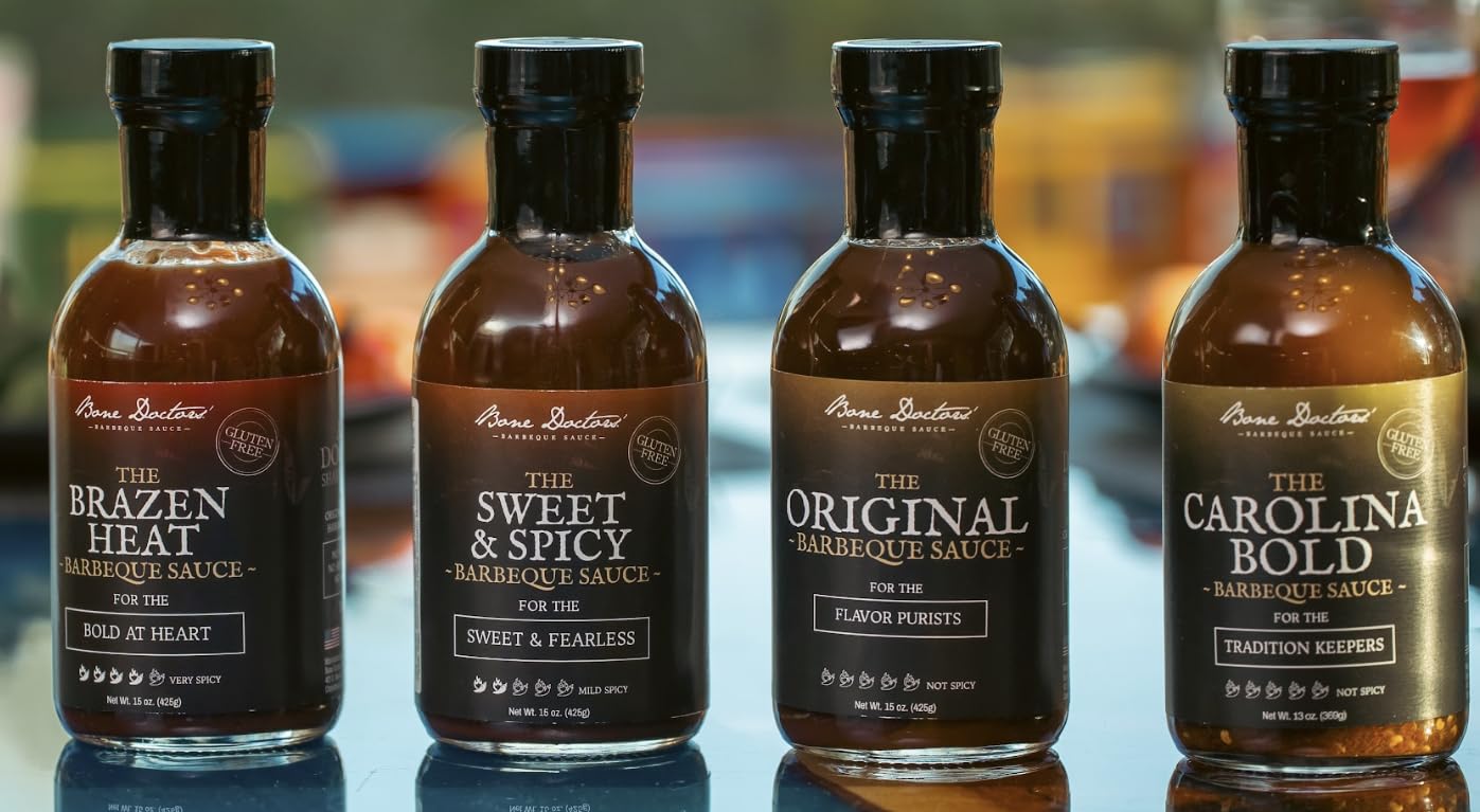 Bone Doctors' - Original BBQ Sauce, 15oz - Classic Zesty Barbecue Sauce with Lemon & Horseradish for Ribs, Chicken, Pork & Grilling - Award Winning