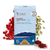 Teabox Kashmiri Kesar Gulab Masala Chai 250 Grams | From The Everlasting Beauty Of The Kashmir Valley | Tea Mixed With The World's Rarest Saffron