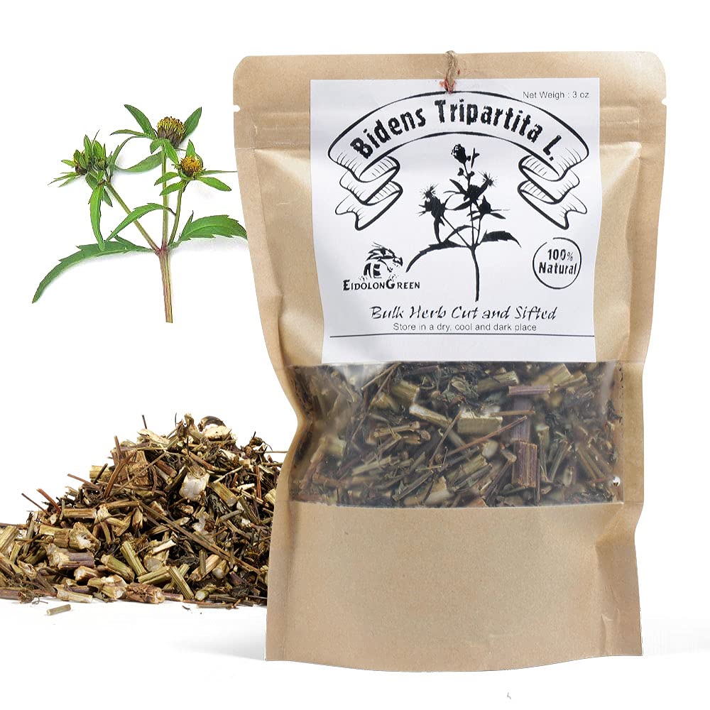 EidolonGreen [China Medicinal Herb] Bidens Tripartita(Bidens Tripartita L./Trifid Bur-marigold/Gui Zhen Cao/???/??? ?) Dried Bulk Herb 3 Oz (88 g)