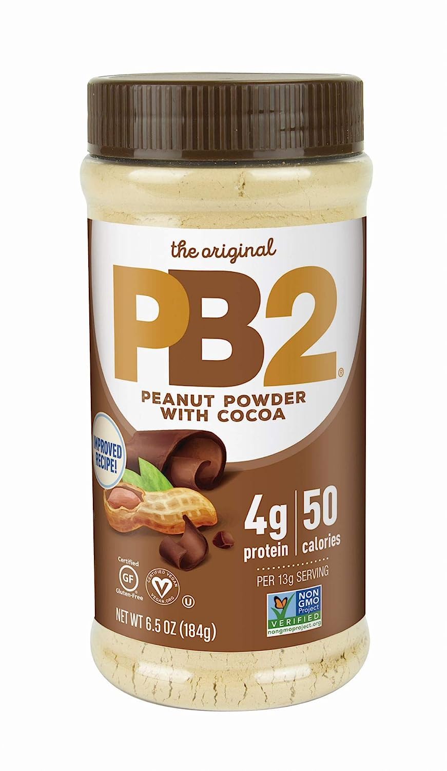 Bell Plantation Powdered Peanut Butter with Chocolate, 6.5 Ounce - 12 per case.