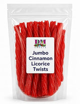 Cinnamon Licorice Twists - 1 lb Bag - Soft & Chewy Sweet and Spicy Candy with Bold Cinnamon Spice - Fresh, Premium Quality Twists