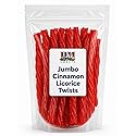 Cinnamon Licorice Twists - 1 lb Bag - Soft & Chewy Sweet and Spicy Candy with Bold Cinnamon Spice - Fresh, Premium Quality Twists