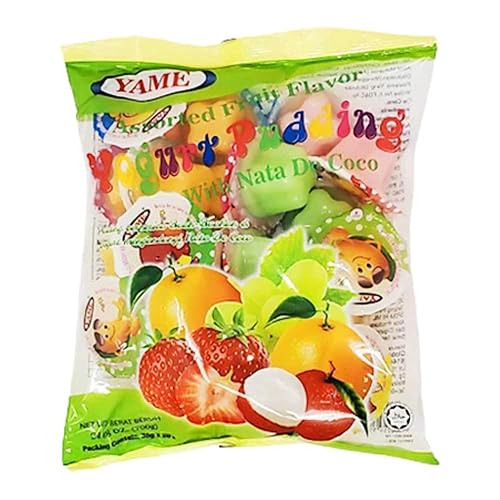 700g 24.6 oz Yame Halal Assorted Pudding Cups with Nata De Coco Bag