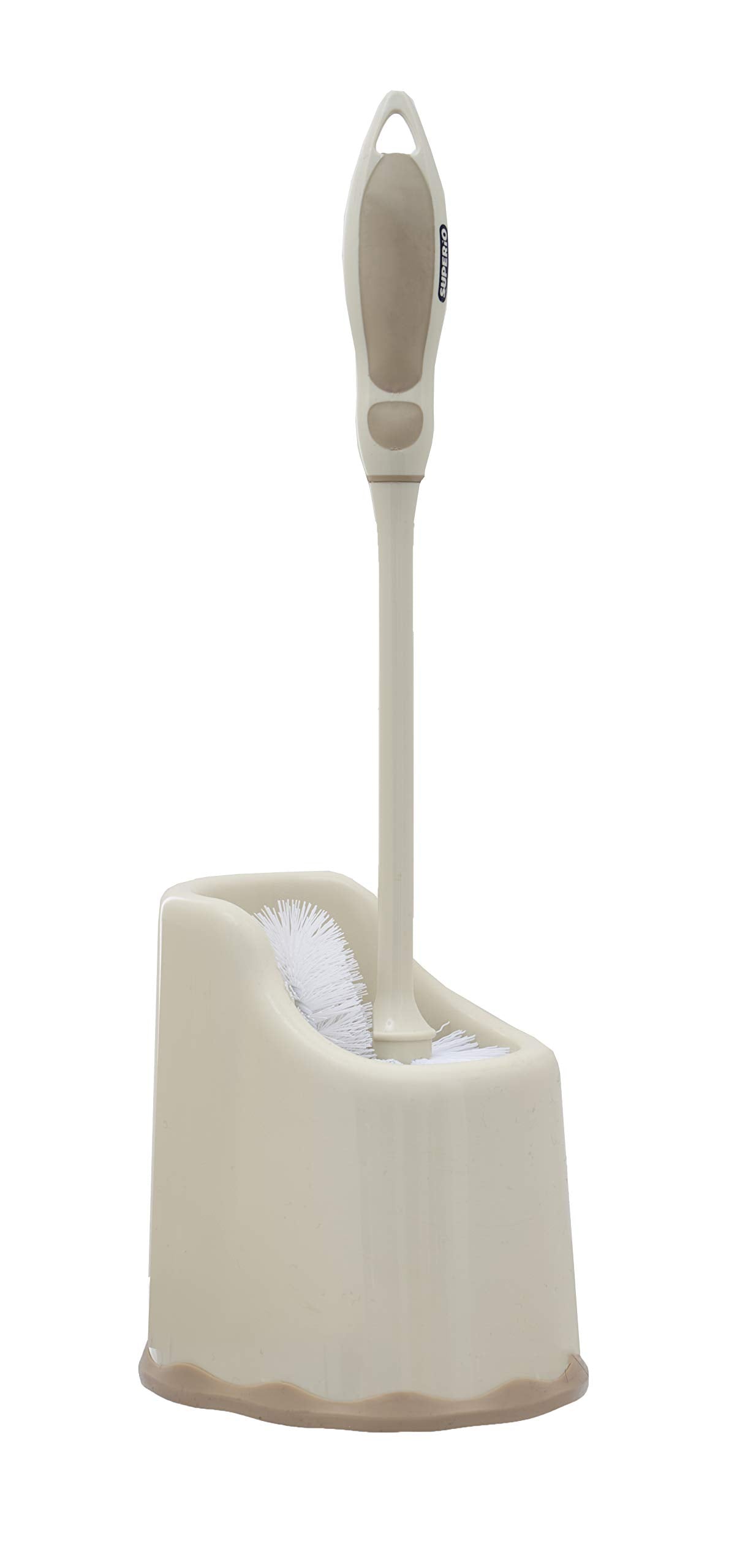 Superio Toilet Brush and Holder Toilet Scrubber Bowl Cleaner Brushes Wand, Toilets Brush with Holder Caddy, Bathroom Cleaning Brush, Bowl Brush Set