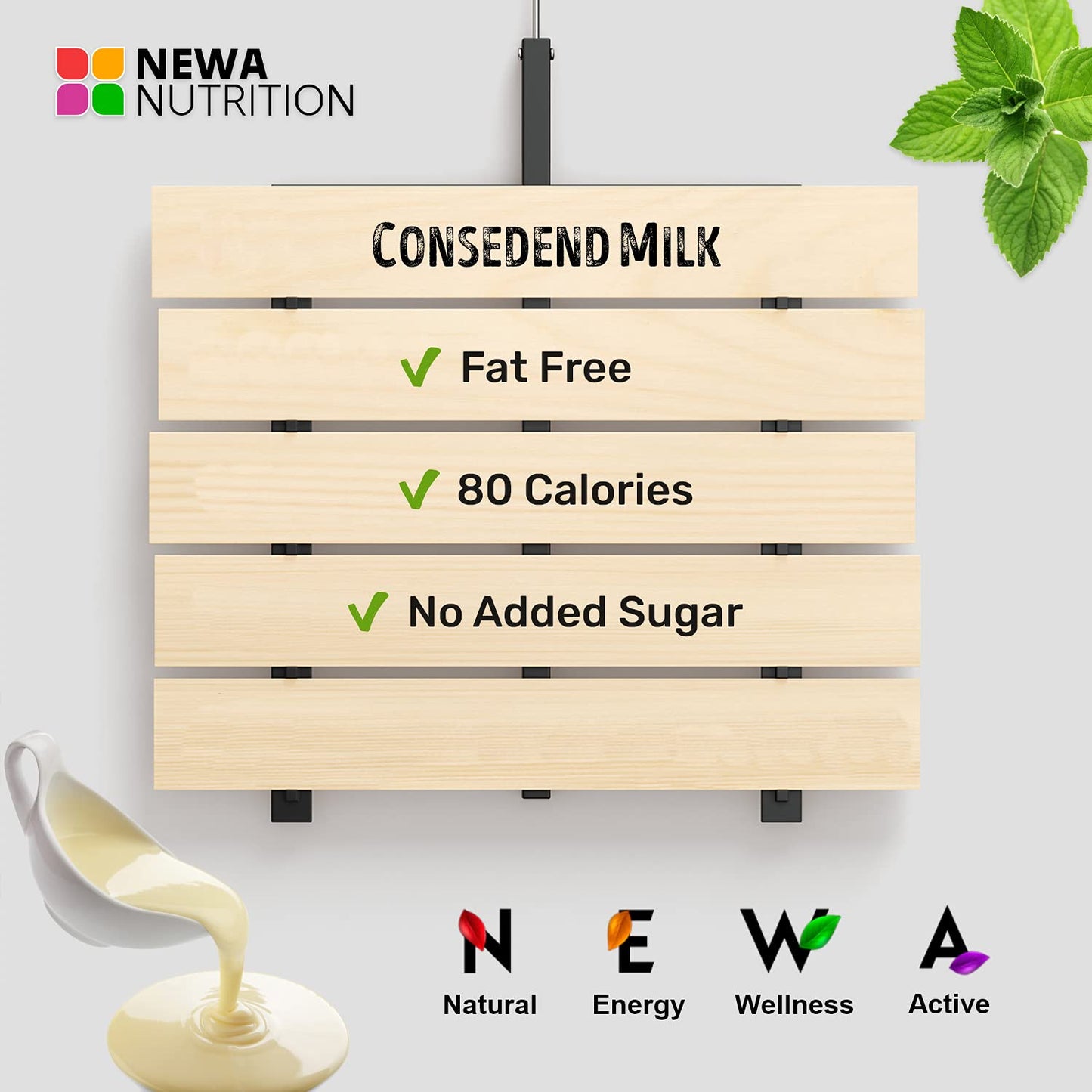 Sugar Free (No Sugar Added) Gluten Free Non GMO Condensed Milk Mix. Weight: 8 oz/226.8 gr. (Pack of 2)