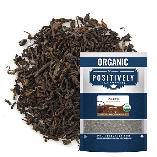 Organic Positively Tea Company, Pu-Erh Tea, Loose Leaf, 4 Ounce