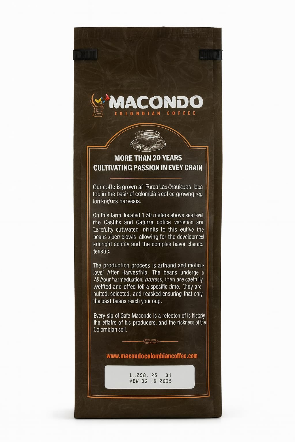 macondo colombian coffee, specialty coffee, 17 once, 100% Arabica
