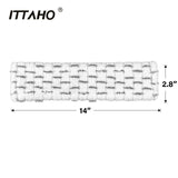 ITTAHO 3 Pack Microfiber Pads Replacements for Window Squeegee Set, Window Cleaner Kit, Professional Scrubber Refill Sleeve - 11 Inch