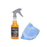 LANE'S Glass Cleaner & Towel Kit - Concentrated Glass Cleaner, Streak Free Formula - Corduroy Window Glass Towel (32 OZ)
