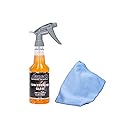 LANE'S Glass Cleaner & Towel Kit - Concentrated Glass Cleaner, Streak Free Formula - Corduroy Window Glass Towel (16 OZ)