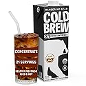 Wandering Bear Organic Unsweetened Extra Strong Cold Brew in a Box - Make Your Own Iced Coffee Drink with Wandering Bear Black Concentrate