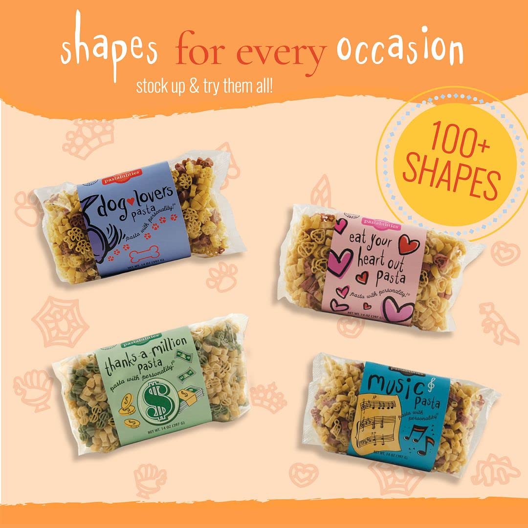 Pastabilities Fun Shaped Pasta for Kids - ABC 123 Pasta - Letters and Numbers Fun Theme, Non-GMO Natural Wheat Pasta, All-Natural, Kosher Certified