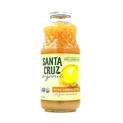 Santa Cruz Organic 100% Pure Lemon Juice, 32 fl oz (Pack of 3)
