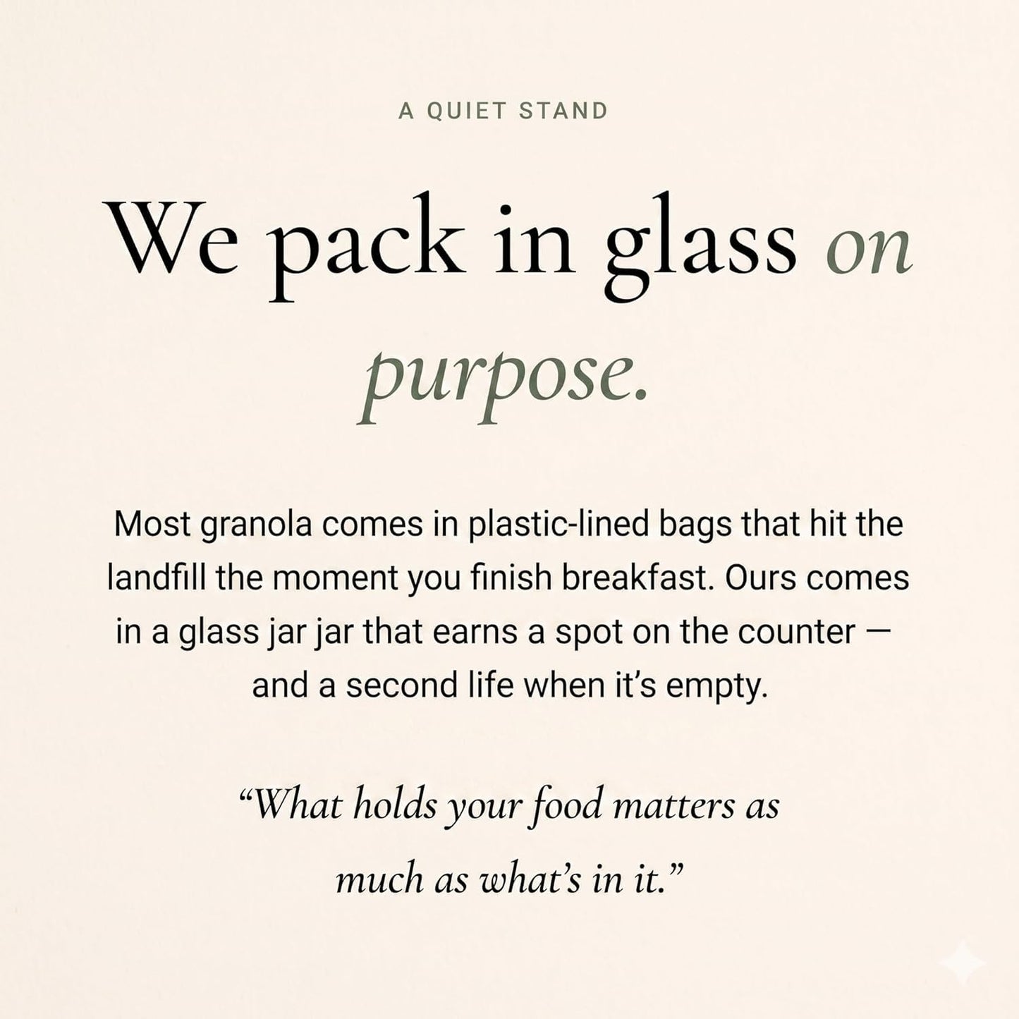 Kin Kitchen non-GMO Granola & Organic Quinoa Crisps, in a Glass Jar Recyclable and Resusable. Made with Real Fruit. No Artificial Colors, Flavors, or