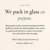 Kin Kitchen non-GMO Granola & Organic Quinoa Crisps, in a Glass Jar Recyclable and Resusable. Made with Real Fruit. No Artificial Colors, Flavors, or