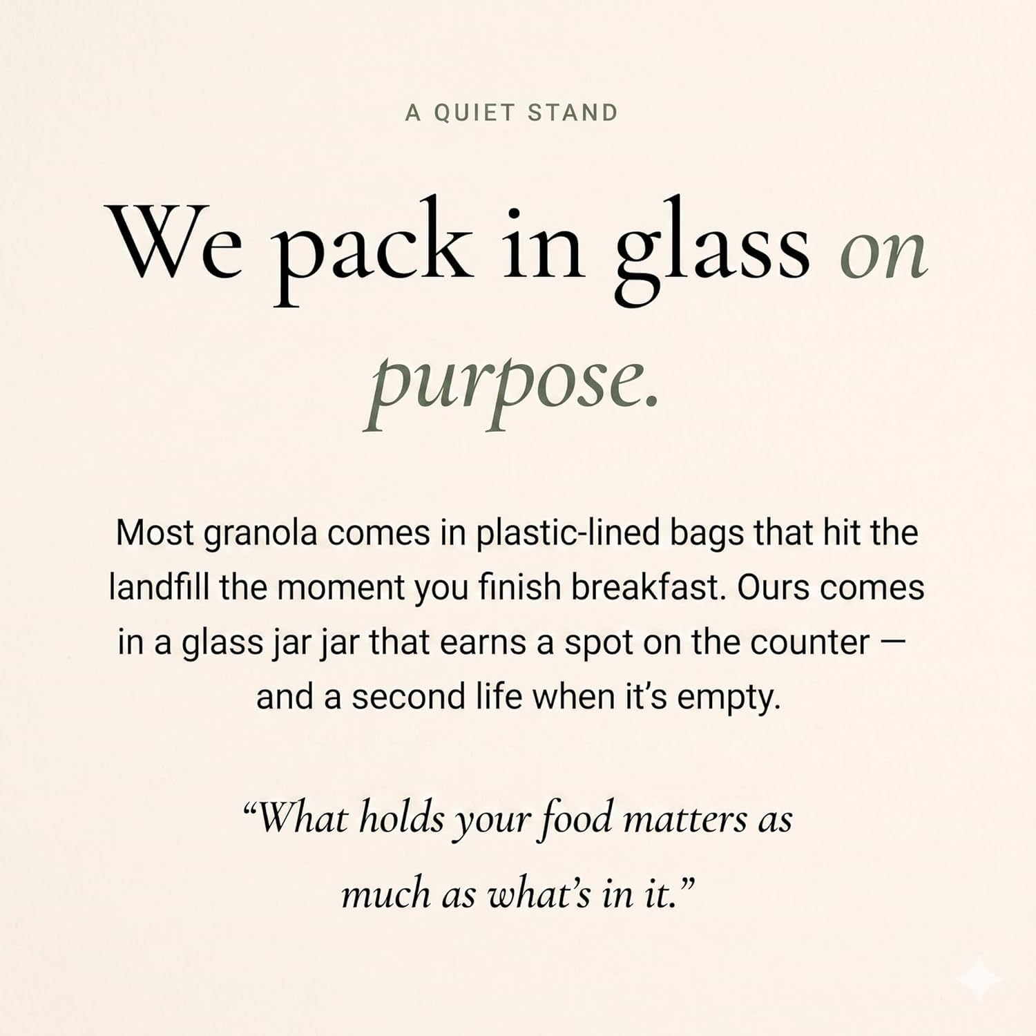 Kin Kitchen non-GMO Granola & Organic Quinoa Crisps, in a Glass Jar Recyclable and Resusable. Made with Real Fruit. No Artificial Colors, Flavors, or