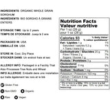 Food to Live Gluten Free Organic Whole Grain Sorghum, 1.5 Pounds - Non-GMO White Groats. Raw Milo Seeds. Vegan, Bulk Broom-corn. Durra is Great