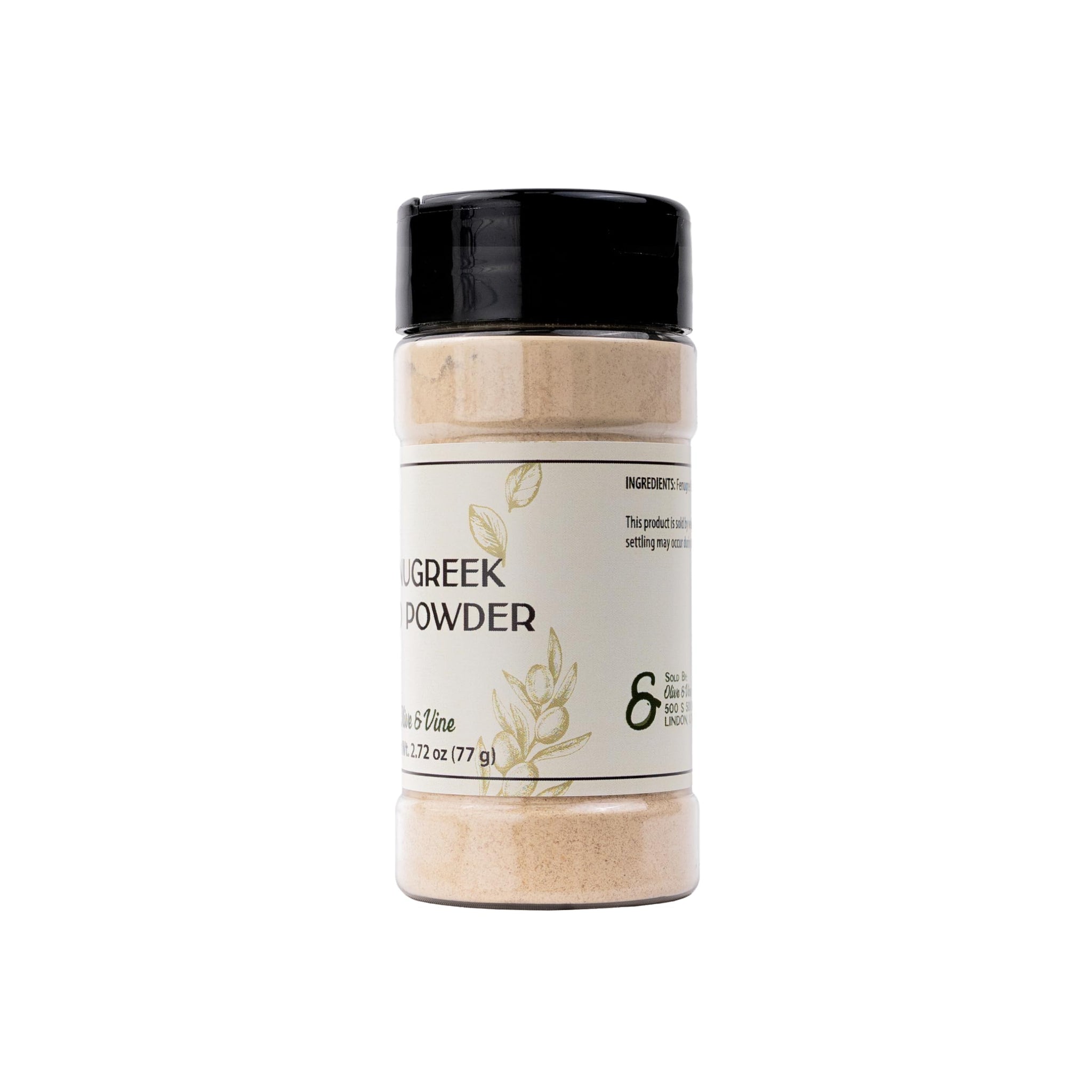 Olive & Vine Fenugreek Seed Powder, Earthy & Nutty Flavor, Use in Curries, Stews, and Spice Blends, with Rich Tradition, Authentic Taste, for Global