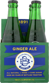 Boylan Ginger Ale Soda, 12 fl oz (24 Glass Bottles)