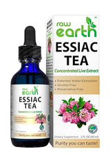 Raw Earth ESSIAC Tea Extract - 8 Organic Herbs & Sheep Sorrel Roots! - USA & EU Grown Herbs - Made in the USA - Patented Process - Raw & BioActive