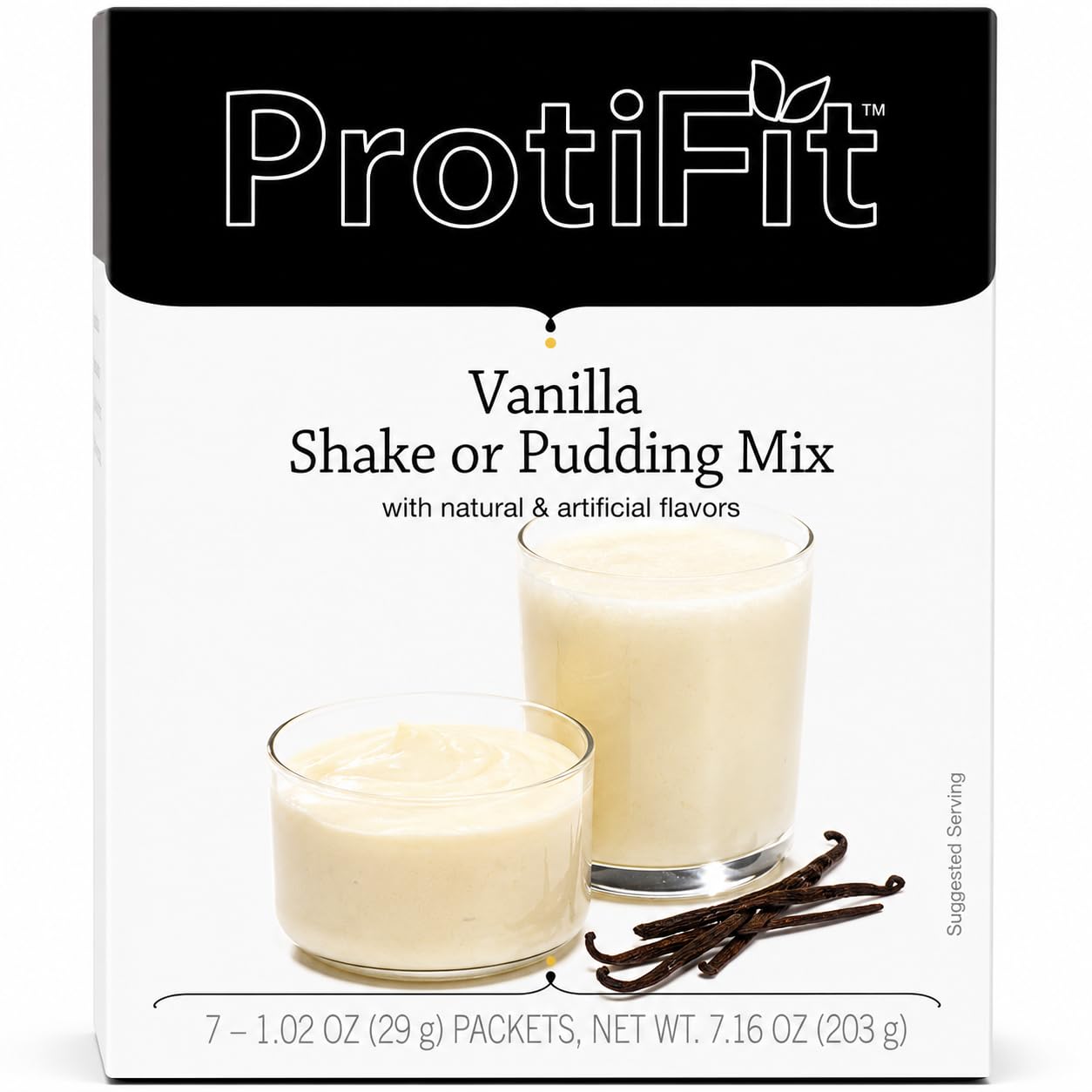 PROTIFIT - High Protein Pudding/Shake Mix, 15g Protein, Low Calorie, Low Fat, Low Carb, Aspartame Free, Idea Protein Compatible, Meal Replacement, 7