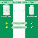 Sunshine Valley® Lactose Powder (Milk Sugar) - Fine White Powder for Baking, Cooking & Brewing, Versatile Ingredient for Food Mixtures & Recipes - 35