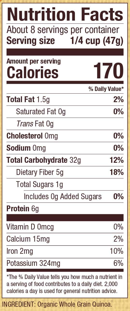 Bob's Red Mill Organic White Quinoa - 13 Ounce (Pack of 1), Vegan, Gluten Free, Non GMO, Complete Plant Protein, Whole Grain