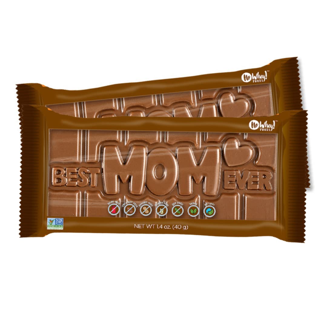 Best Mom Ever 3D Bars, 2 PACK - Vegan, Dairy Free, Allergy Friendly