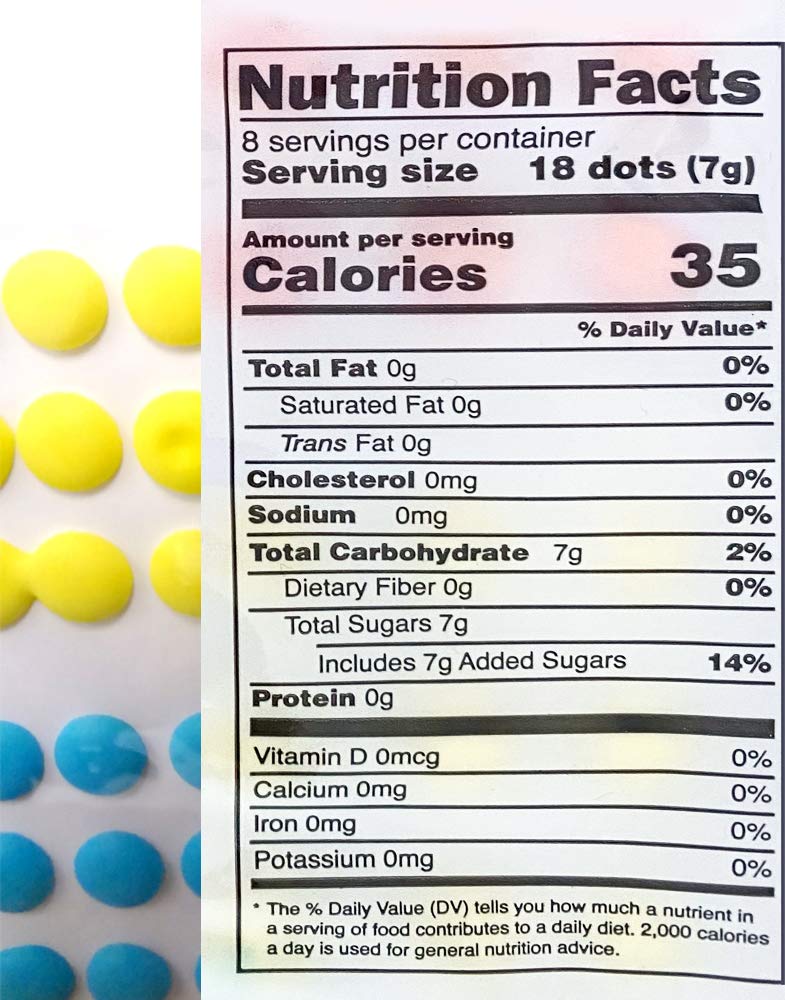 Candy Buttons Sour Mega Buttons - Gluten Free & Kosher - Retro Sour Candy Dots - 1 Package of 144 Buttons