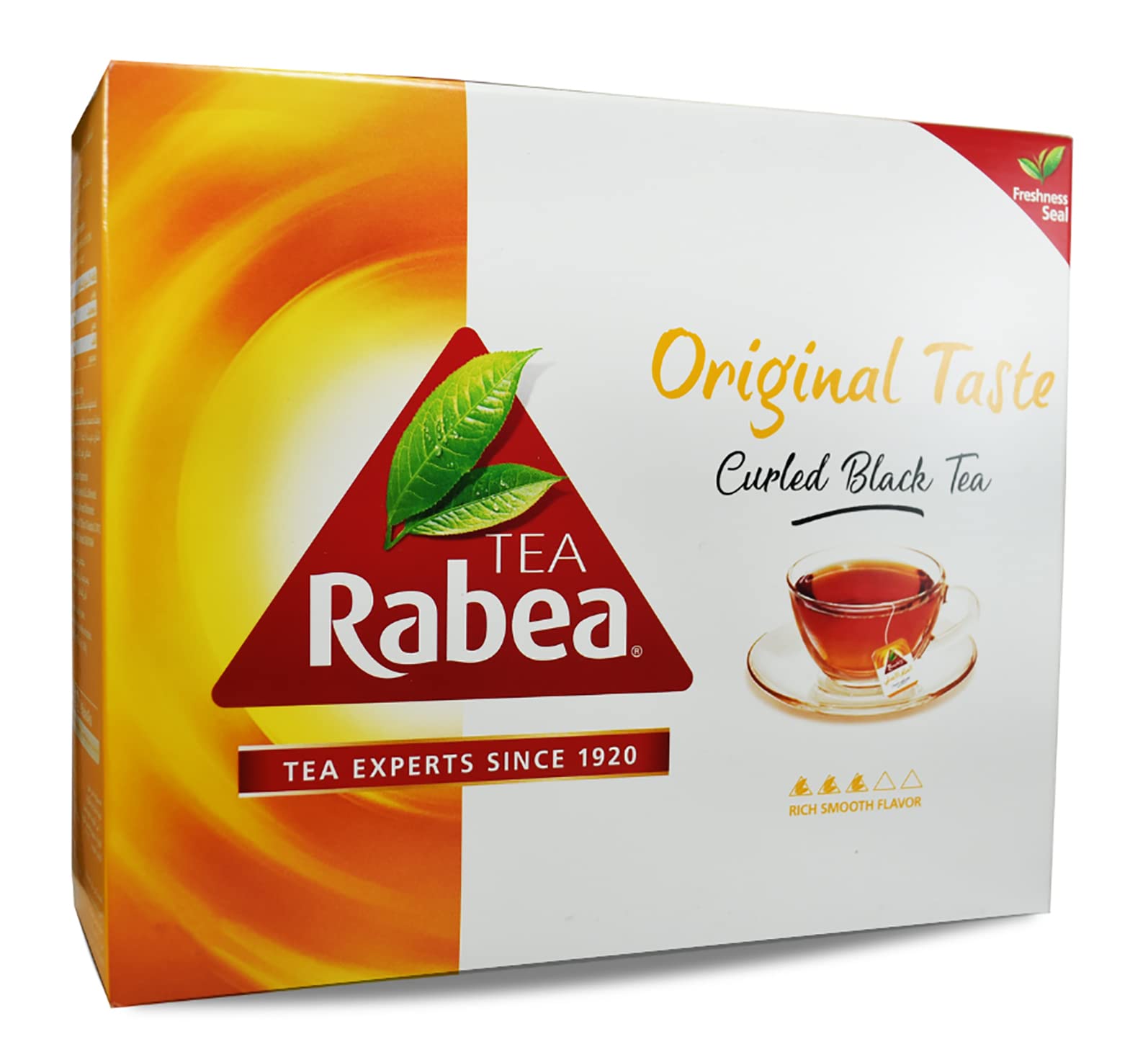 Original Taste Black Tea Rabea Bags Teas (100 Tea Bag) Kenyan Indian Pure Traditional Arabian Saudi Arabia Strong Rich Pure Oriental Natural Taste