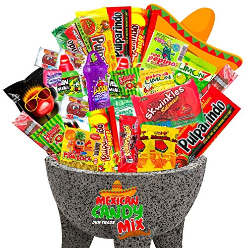 Mexican Candy Mix Assortment Snack (42 Count) Dulces Mexicanos Variety Of Best Sellers Spicy, Sweet, and Sour Bulk candies, Includes Luca, Pelon
