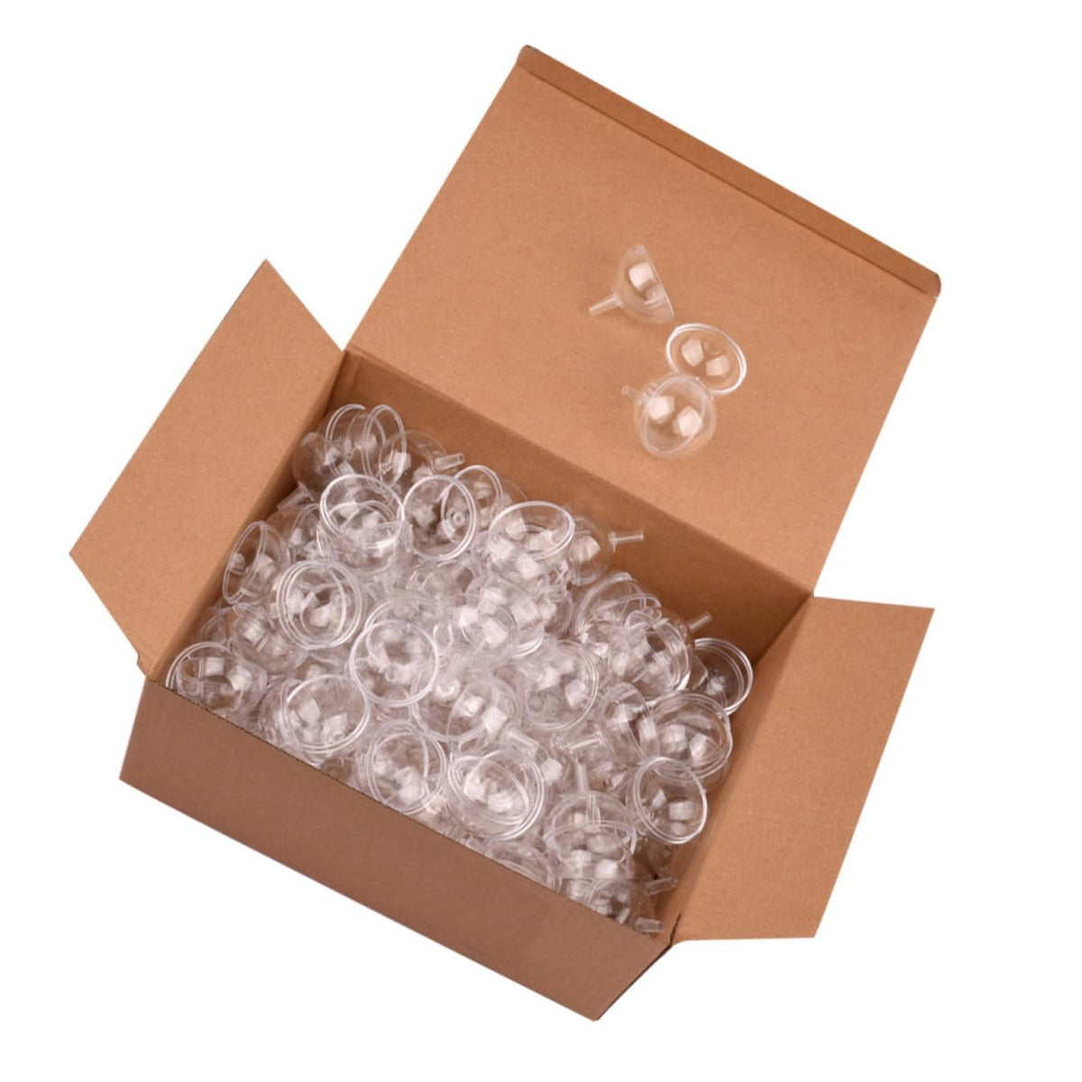 Uonlytech 100pcs Plastic Chocolate Cup Wrappers for Candy Bouquet Decoration Hollow Candy Holder for Valentine's Day and Packaging