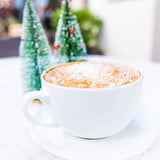 Barnie's Coffee Santa's White Christmas Decaf Ground Coffee with Coconut Sweet Caramel and Warm Vanilla Flavors, Medium Roasted Arabica Beans, 12 oz