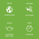 Two Leaves and a Bud Organic Matcha Mint - 15 Naked Tea Sachets, Whole Leaf Green Tea and Matcha in Unwrapped Pyramid Sachets, Resealable Bag, 15
