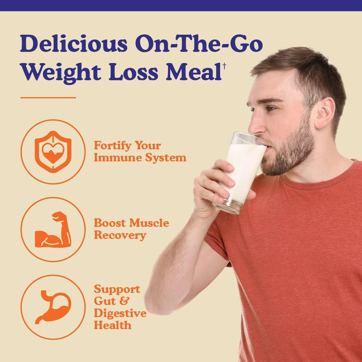 BBfL Grass-Fed Whey Protein Shake - 21g rBGH-Free Protein, Vanilla Bean + Apple Cider Vinegar, Prebiotics, Digestive Enzymes, Supports Gut Health