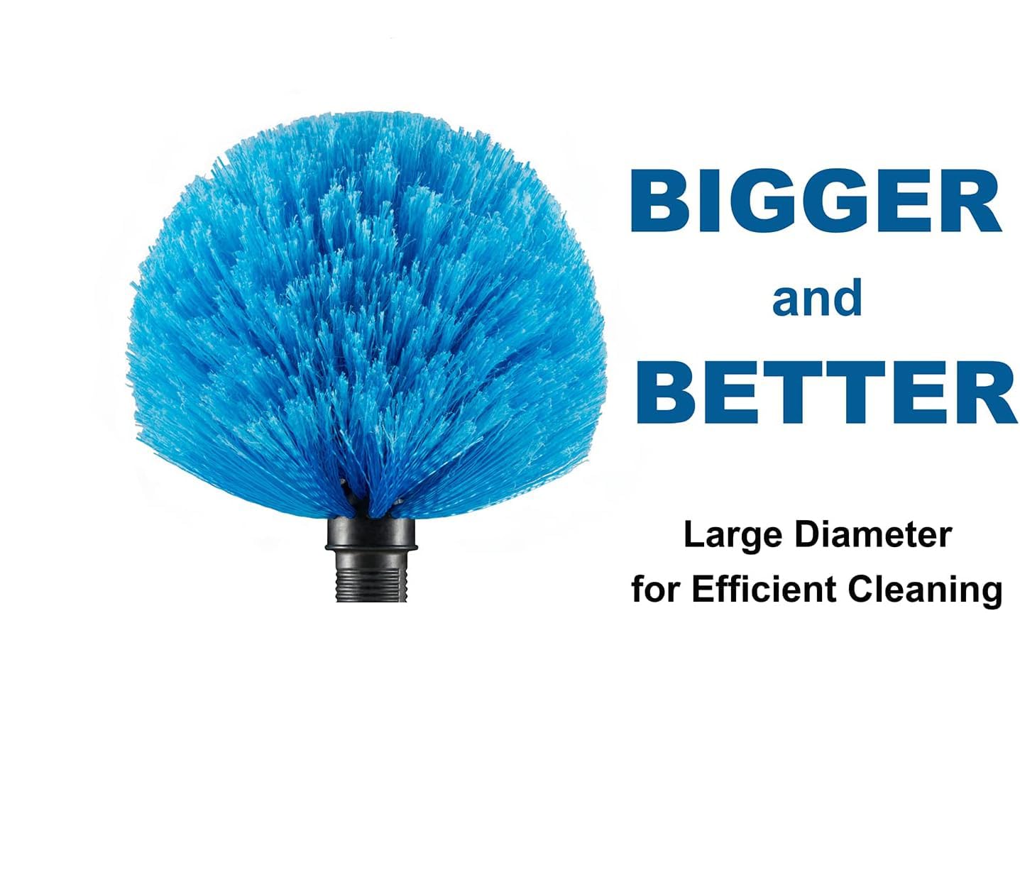 Hicavar 3pcs Screw on Cobweb Duster Replacement Head for Pole (Pole Not Included)