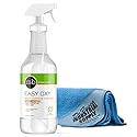 Easy Oxy Marble & Granite Cleaner - Multi-Purpose Cleaner For Natural Stone - 32 oz - Premium Microfiber Cloth- Bundle - 2 Items