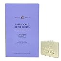 Bath & Body Works Lavender Vanilla Fabric Care Dryer Sheets - Box of 40 sheets - with a Natural Oats Sample Soap