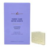 Bath & Body Works Lavender Vanilla Fabric Care Dryer Sheets - Box of 40 sheets - with a Natural Oats Sample Soap