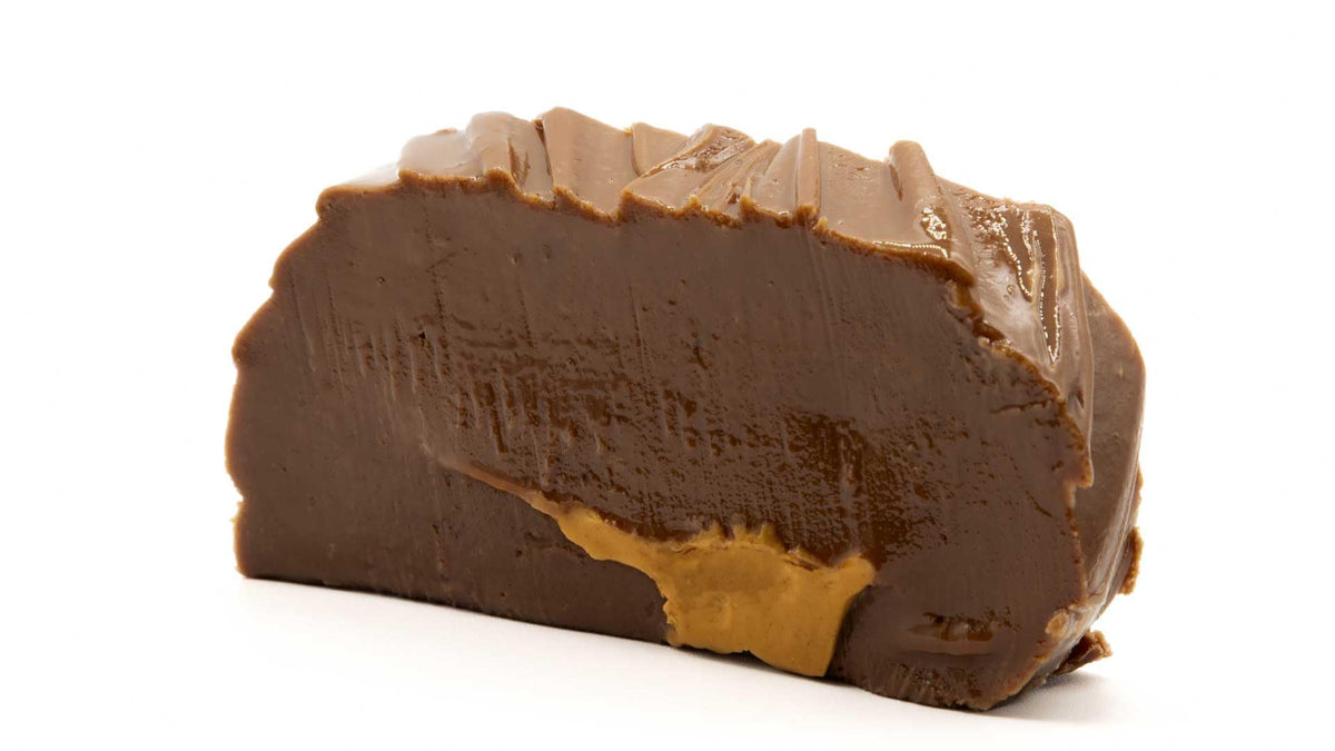 Frankenmuth Fudge Kitchen, Chocolate Peanut Butter Fudge, Half Pound of Handcrafted Fudge