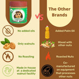 Crazy Go Nuts Organic Walnut Butter with Sea Salt - Healthy Walnut Spread, Keto, Vegan, Low Carb, Gluten Free, Non-GMO, Raw Organic Nut Butter, Omega