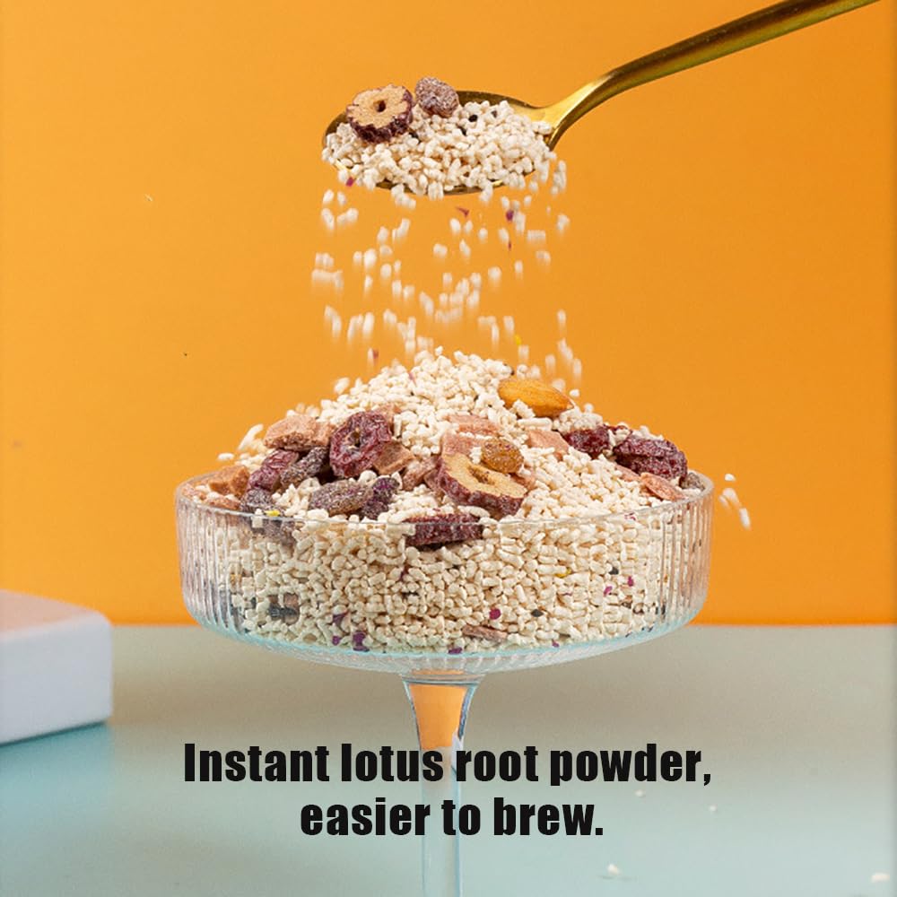 500g Osmanthus Fragrant Nuts Lotus Root Starch Powder Breakfast Meal?Lotus Root Powder Soup Mix Chinese Asian Soup?Instant Breakfast Microwave Food