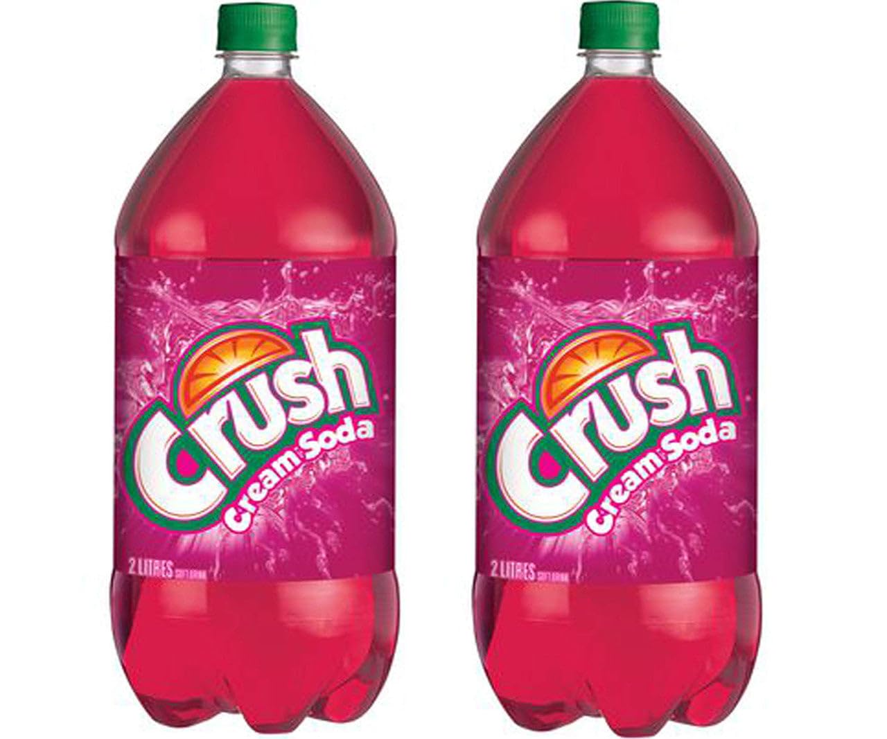 Crush Cream Soda Soft Drink 2 Bottles, 2 Litres / 67.6 Fluid Ounces each {Imported from Canada} (2 Bottles)