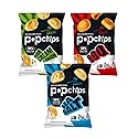 Popchips Potato Chips Variety Pack, Sea Salt, BBQ, Sour Cream & Onion, 12ct Single Serve 0.8oz Bags, Gluten Free, Salty Snacks for Adults