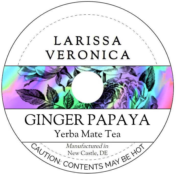 Ginger Papaya Yerba Mate Tea (Single Serve K-Cup Pods) (12 pods, ZIN: 576934) - 3 Pack