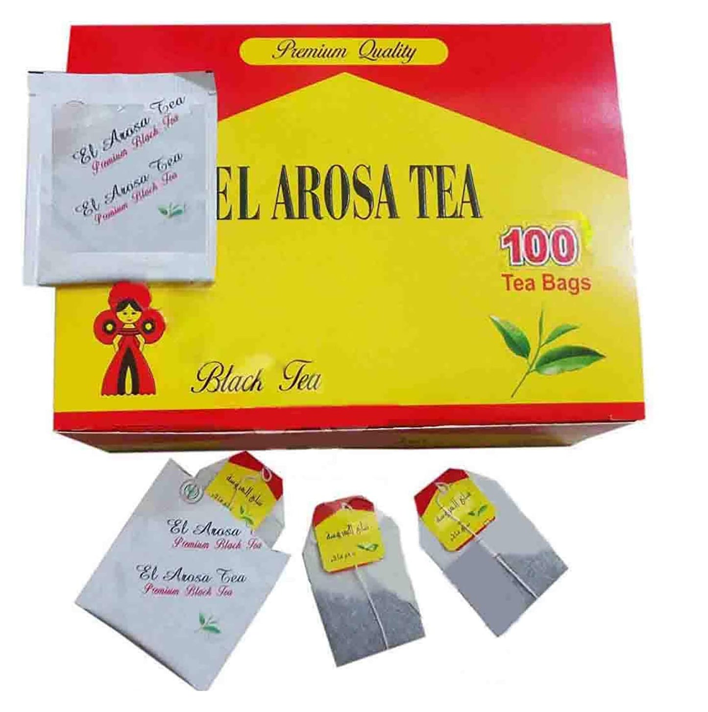 Al Arousa Alarousa Black Tea Bags Teas Indian Kenyan Natural Traditional Egyptian Dust Egypt Arabian Strong Rich Pure Oriental Natural Taste Breakfast