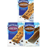 Tastykake Chocolate Chip Cookie Bars, Oatmeal Raisin Cookie Bars, Iced Fudge Cookie Bars, Family 6 Packs, Individually Wrapped - 1 Box of Each