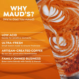 Maud's Pumpkin Spice Latte Flavored Coffee Pods, 18 ct, Medium Roast Flavored Coffee in Single Serve Pods - 100% Arabica Beans, Compatible with Keurig